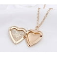 thumbnail image 3 of Prima Jewelries 14K Yellow Gold-Plated 18-inches Heart Shaped Pendant Locket Charm Link Chain Necklace Set Gift, 3 of 9