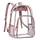 thumbnail image 1 of Xihbxyly Mochila Transparente, Material de Pvc Duradero, Diseño Aprobado para Estadios, Visibilidad Clara para Facilitar Los Controles de Seguridad, Correas Ajustables, Fácil de Limpiar, Lista para V, 1 of 4