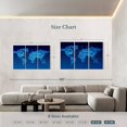 thumbnail image 4 of Elephant Stock Integrated Circuit World Map Wall Art - Horizontal Multi Panel Canvas - Living Room Wall Decor - Map Multi Panel - Blue And Decor - 65" x 42", 4 of 8
