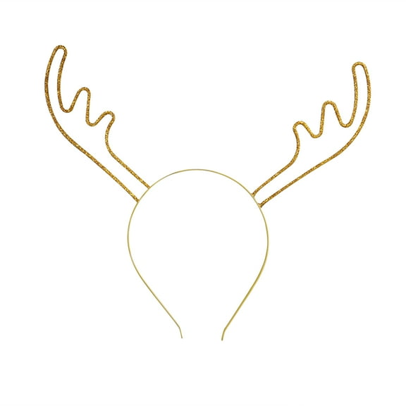 Gymnture Glitter Reindeer Antlers Headband Christmas Hair Accessories