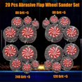 thumbnail image 4 of 20 Pcs Abrasive Flap Wheel Sander 1/4 Inch Shank, 4 of 5