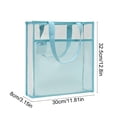 thumbnail image 3 of Weloille Sac de Tutorat Transparent à Double Couche 1 Pce, Sac de Rangement Imperméable en PVC Épaissi, Pochette Organisatrice de Documents Grande Capacité, pour Ranger Livres Copies d'Examen Fournitures de Bureau Accessoires de Voyage, 3 of 6