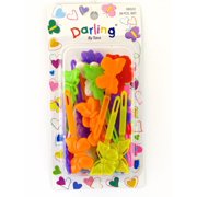 Darling by Tara Kids Plastic Butterfly Hair Barrettes - 28 Pcs.