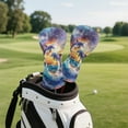 thumbnail image 5 of Yuyamidu Cute Dolphin Golf Club Head Covers PU Leather Driver Fairway Wood Hybrid Headcover Sunset Golf Head Covers Waterproof Golf Accessory, 5 of 7