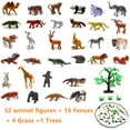 thumbnail image 3 of 53 Piece Animal Figure Set - Educational Zoo Animals and Jungle Animals for Kids, Children, Toddlers, 3 of 7