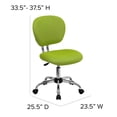 thumbnail image 2 of Pemberly Row Contemporary Mid-Back Task Chair In Apple Green, 2 of 6