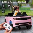 thumbnail image 2 of TOKTOO 12V Battery Ride on Car, 1 Seater Licensed Land Rover Kid Car w/ Remote Control, Gift for Kids Aged 2-4 Years-Light Pink, 2 of 7
