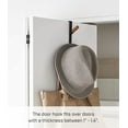 thumbnail image 6 of Yamazaki Home  Over-the-Door Hook, Steel - L 3.86 x W 0.59 x H  7.09 inches Black, 6 of 7