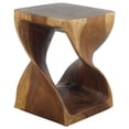 thumbnail image 2 of Strata Furniture 20x15" Traditional Wood Twist End Table in Walnut, 2 of 8