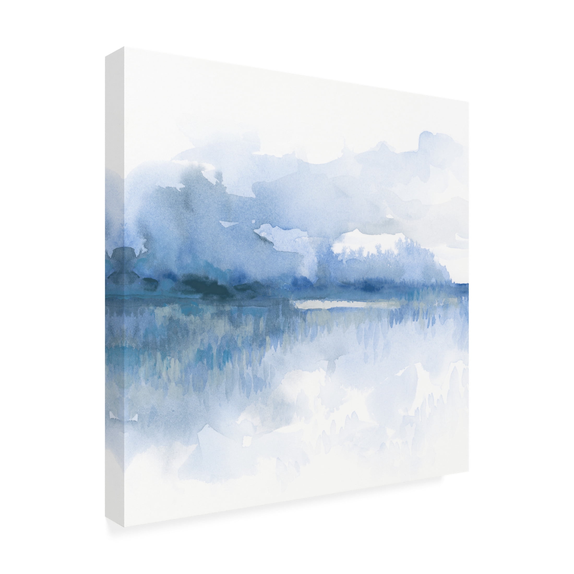 Trademark Fine Art June Erica Vess Blue Mist Marsh I Canvas Wall Art