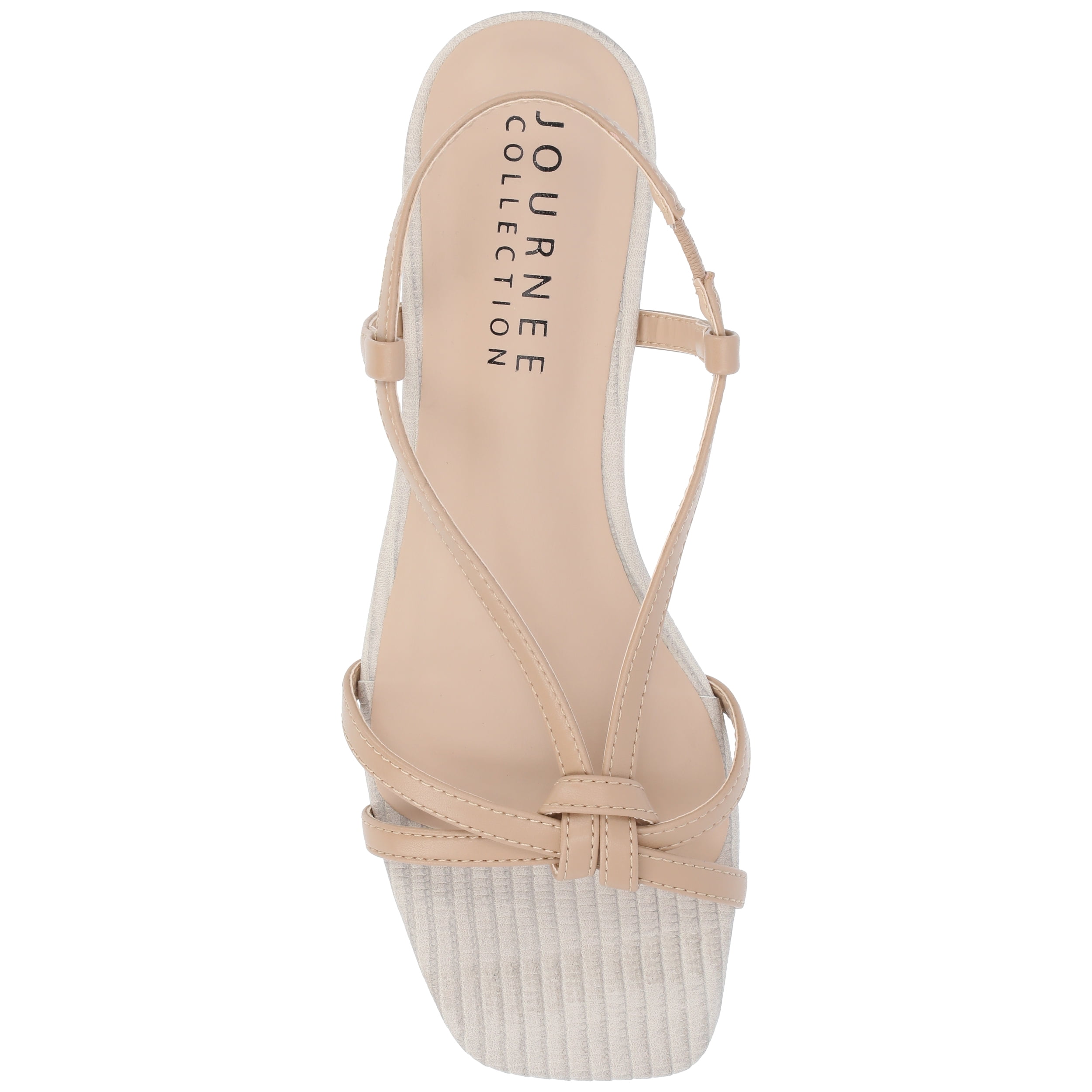 Journee Womens Bridget Sling Back Flat Sandals