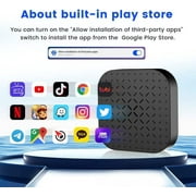 Binize Wireless CarPlay Android Auto TV Box Android 11.0 Mini Apple CarPlay Ai Box 2G+16G Basic