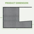 thumbnail image 2 of EAGLE PEAK 50% Sun Shade Cloth Mesh Cover with Grommets for Greenhouse for EAGLE PEAK 6.7x6x7.7 ft Wood Greenhouse, Black, 2 of 9