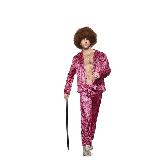 Seeing Red Pink Leopard Rock Star Adult Costume | XX-Large Male