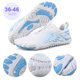 thumbnail image 5 of Zapatos Playa Descalzos Unisex Sin Deslizamiento para Hombres Mujeres (46) Azul Blanco, 5 of 9