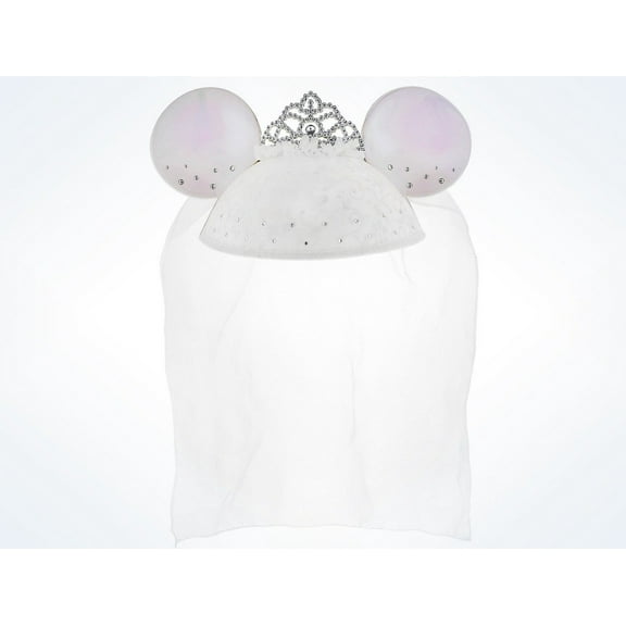 Disney Parks Wedding Minnie Bride Felt Ear Hat New with Tags