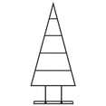 thumbnail image 2 of vidaXL Metal Christmas Tree for Decoration Black 23.6", 2 of 21