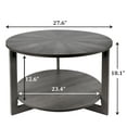 thumbnail image 4 of Chicgrowth Small Gary Round Table Coffee Tables with Storage Coffee Tables For Living Room, 4 of 5