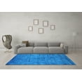 thumbnail image 3 of Ahgly Company Indoor Rectangle Oriental Light Blue Industrial Area Rugs, 7' x 10', 3 of 4
