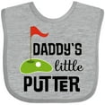 thumbnail image 3 of Inktastic Daddy Little Putter Mini Golf Boys or Girls Baby Bib, 3 of 4