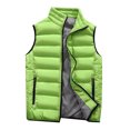 thumbnail image 3 of Men Autumn Winter Coat Padded Cotton Vest Warm Hooded Thick Vest Tops Jacket XL, 3 of 4