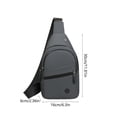 thumbnail image 3 of Bandolera Mochila de hombre para cabestrillo pecho hermética • Mochila de hombro cruzada ligera • Bolsa mensajera multifuncional deportiva para ocio al aire libre, 3 of 6