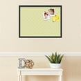 thumbnail image 3 of PinPix 30x22 Custom Cork Bulletin Board Argyle Bright Yellow Poster Board Has a Fabric Style Canvas Finish, Framed in Argyle Bright Yellow, by ArtToFrames (PinPix-647), 3 of 6