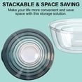 thumbnail image 4 of Soulgenix Mixing Bowls Set, 14-Piece Salad Bowls with Airtight Lids, Stackable Meal Prep Containers for Kitchen Mixing, Serving, Storage, Gradient Green, 4 of 7