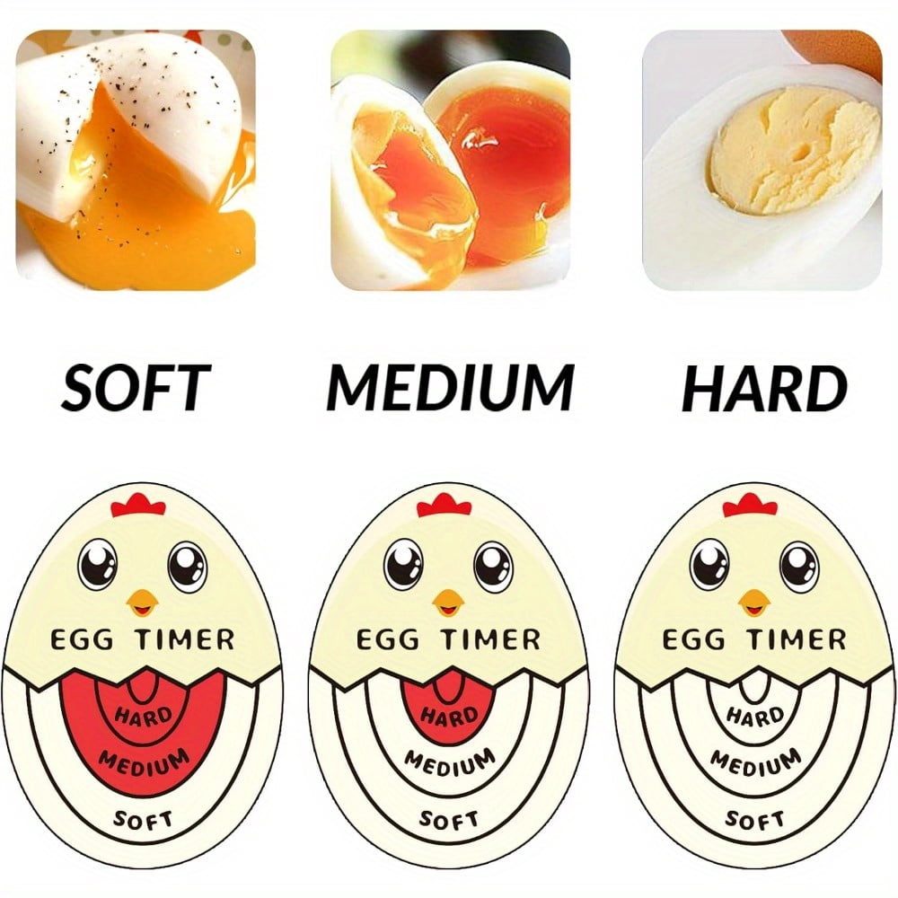 Color Changing Egg Timer Red Heat Sensitive Boiling Egg Cooker Helper