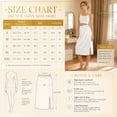 thumbnail image 7 of Women Half Slips Under Dress - Lace Hem, Elastic Waist, Knee Length Petticoat, 7 of 7