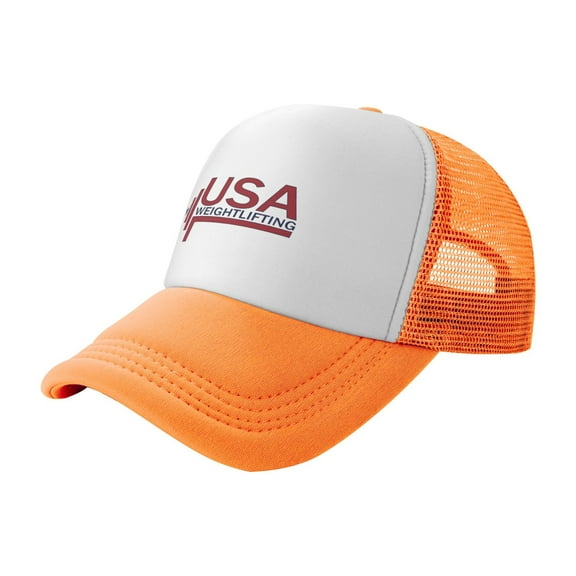 Usa Weightlifting Trucker Hats,Adjustable Comfortable Mesh Shade Baseball Cap For Men And Women