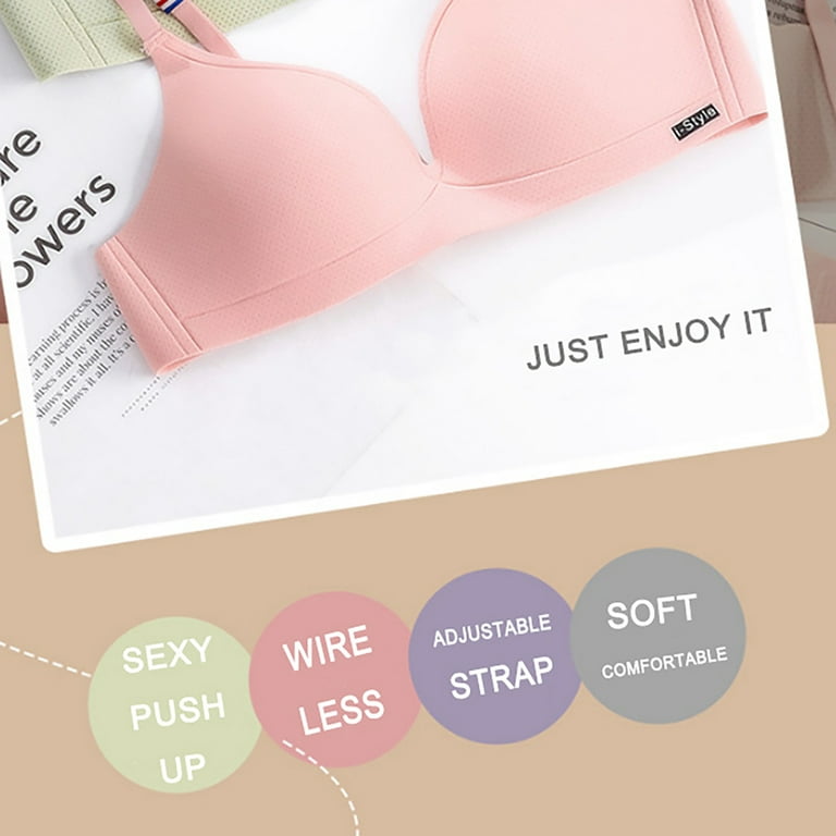 Babysbule Bras for Women Clearance Lightweight Bra Seamless Small Chest No  Steel Ring Cup Underwear