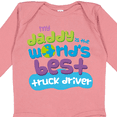 thumbnail image 4 of Inktastic Truck Driver Daddy Boys or Girls Long Sleeve Baby Bodysuit, 4 of 5