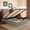 Gray, variant on Einfach Full Size Hydraulic Lift Up Storage Bed Frame, Corduroy Upholstered Wingback Headboard, Ample Under-bed Storage, Black