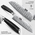 thumbnail image 4 of Cuchillo Santoku HOSHANHO de 7 Pulgadas, Ultra Afilado de Acero en Polvo Japones de Alto Carbono, Cuchillo de Cocina Profesional con Mango Ergonómico, 4 of 7