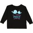 thumbnail image 3 of Inktastic My Daddy Whale-y Loves Me Boys or Girls Long Sleeve Toddler T-Shirt, 3 of 5