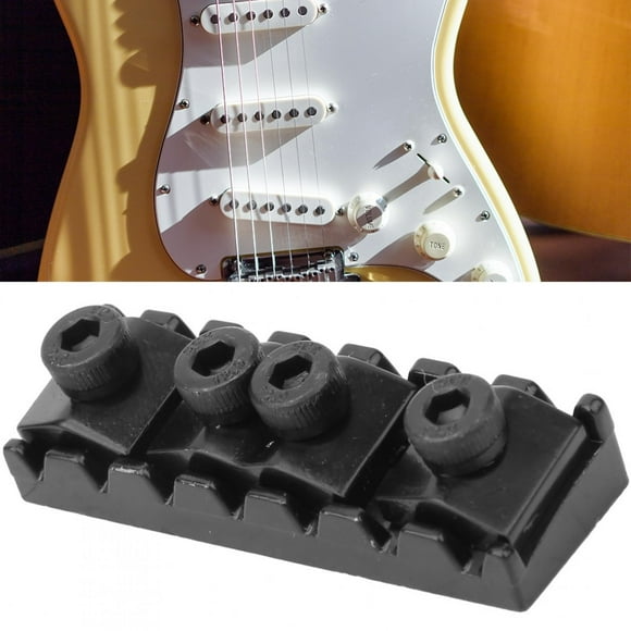 POCREATION Guitar Accessories, Guitar Locking Nut, Fine Workmanship For Vibrato Systems 7-String Double Rocking Guitar Practice And Performance Guitarists