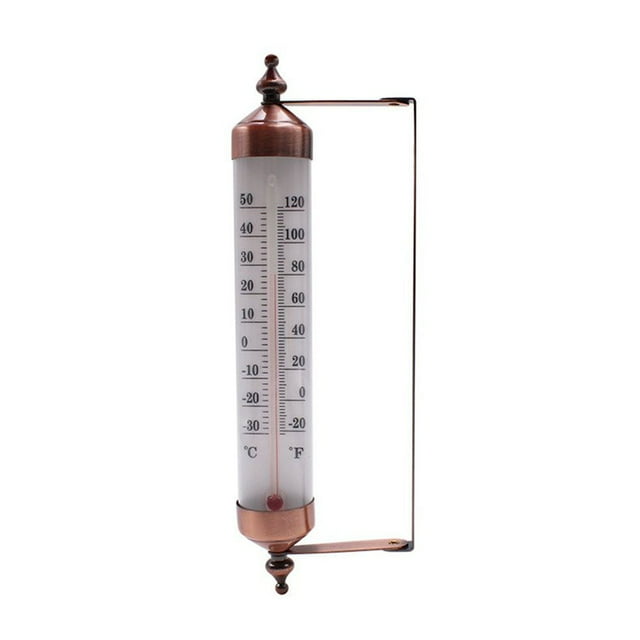 Thermomètre Mural Extérieur 10 Pouces pour Jardin Terrasse Serre Extérieure Outil de Mesure de Terrasse