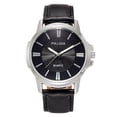 thumbnail image 1 of Mens Wrist Watch - Simple Leather Strap Men's Ladies Couple Watch - for Business Office Work School decorative watch, 1 of 2