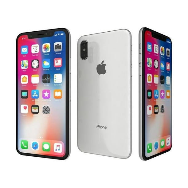 Refurbished Apple iPhone X Verizon + GSM Unlocked 64GB Silver Walmart