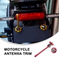 thumbnail image 1 of OULII antenna delete cap motorcycle Motorcycle License Plate Decorative Antenna Aluminum Alloy Red 1Pcs, 1 of 8