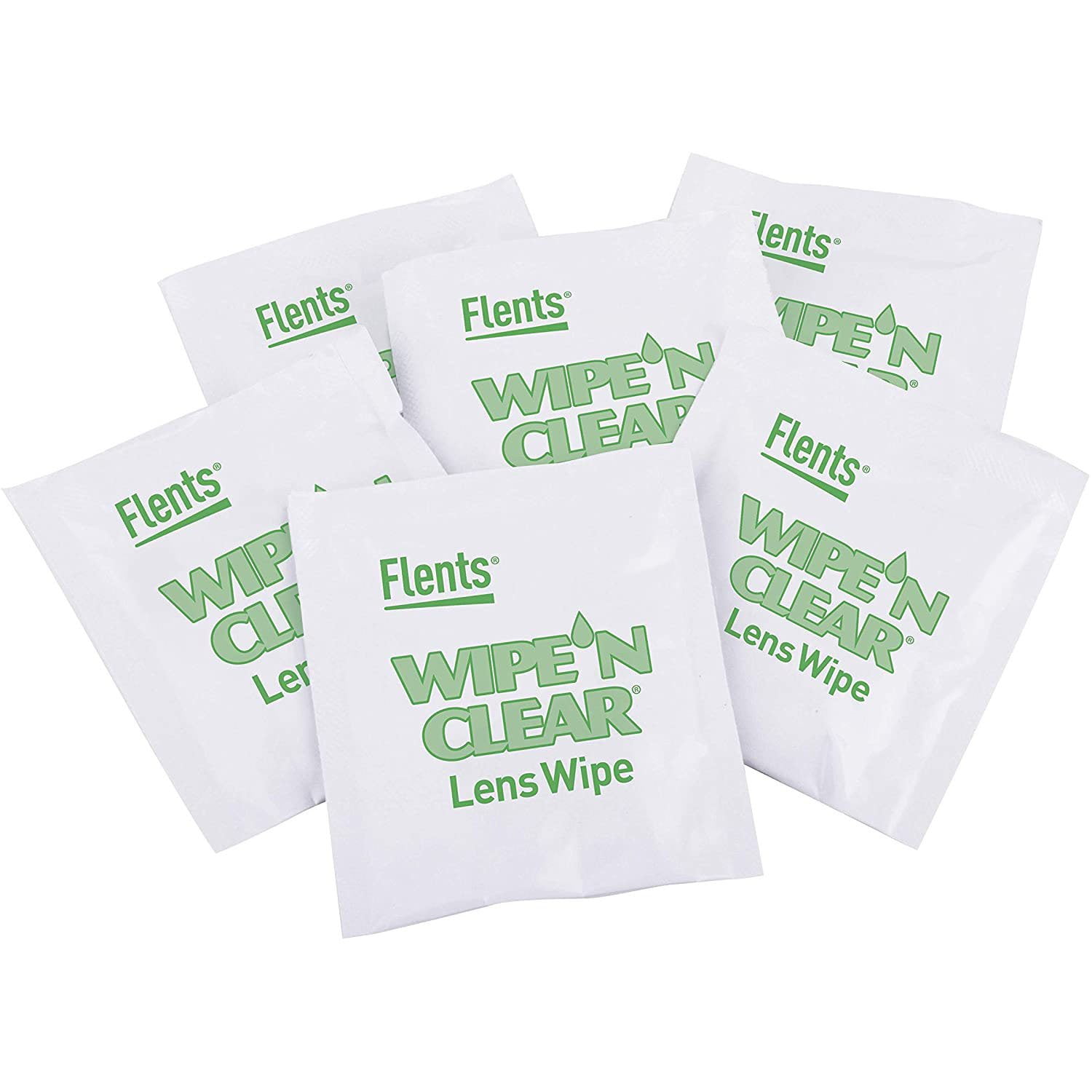 Flents Wipe 'N Clear Lens Cleaning Wipes 300 Count 4 Portable Boxes Of 75