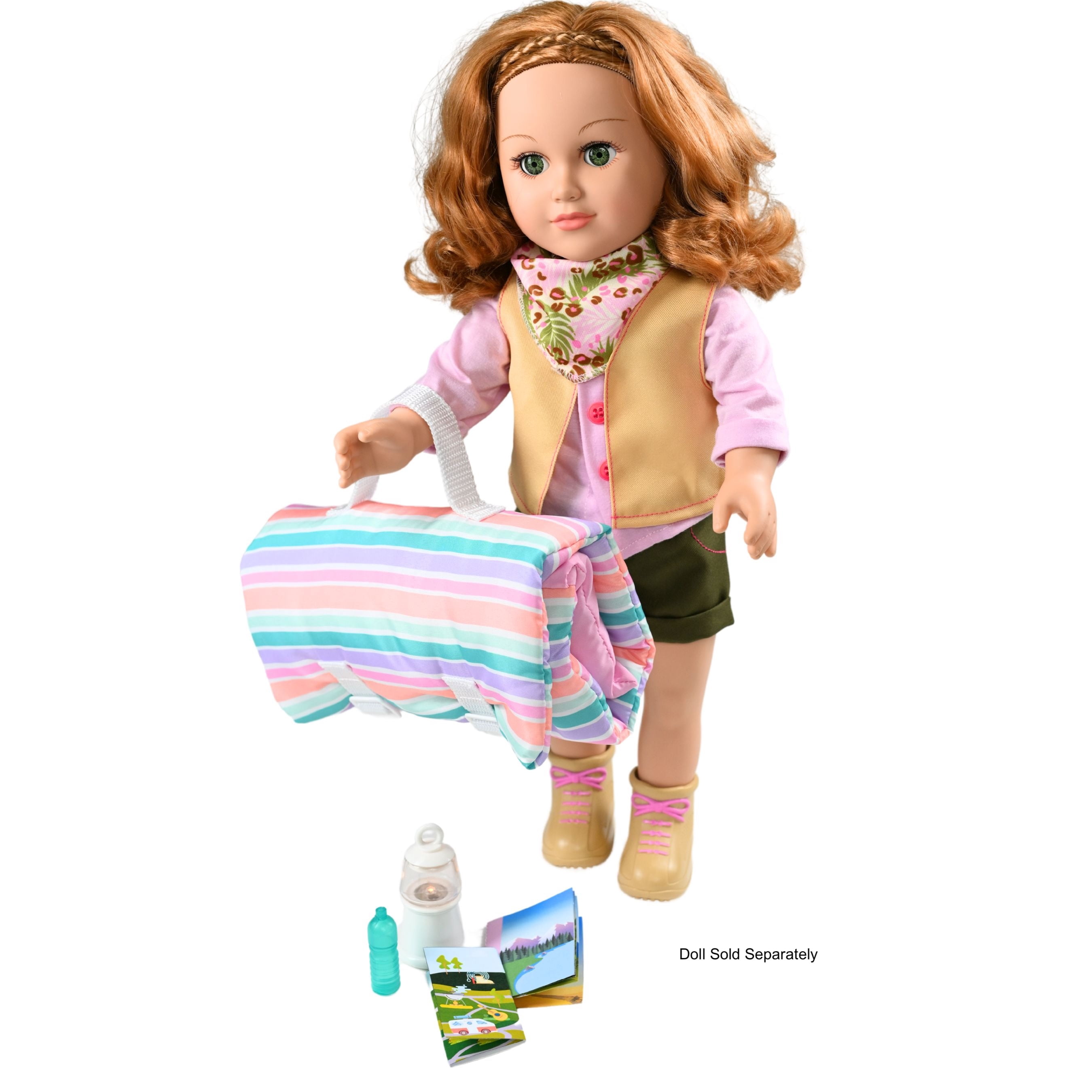 My Life As Glamping Play Set for 18" Dolls, 7 Pieces Included
