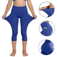 thumbnail image 5 of Amidoa Girls Athletic Leggings Stretch Kids Dance Workout Running Yoga Pants with Pocket 8, 5 of 9