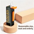 thumbnail image 3 of Portable Floss Box with Mirror - Automatic Up-Floss Dispenser, Travel-Ready Floss Organizer for Home, Office & Family Use; Includes Floss, 3 of 5