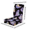 thumbnail image 2 of Stretch Halloween Chair Cover - Spooky Print Elastic Seat Slipcover Universal Fit Dining Office Chair Protector Washable Decor(Black), 2 of 6