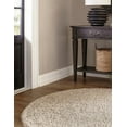 thumbnail image 2 of Unique Loom 3151356 5 x 5 ft. Solid Shag Round Rug, Taupe, 2 of 2