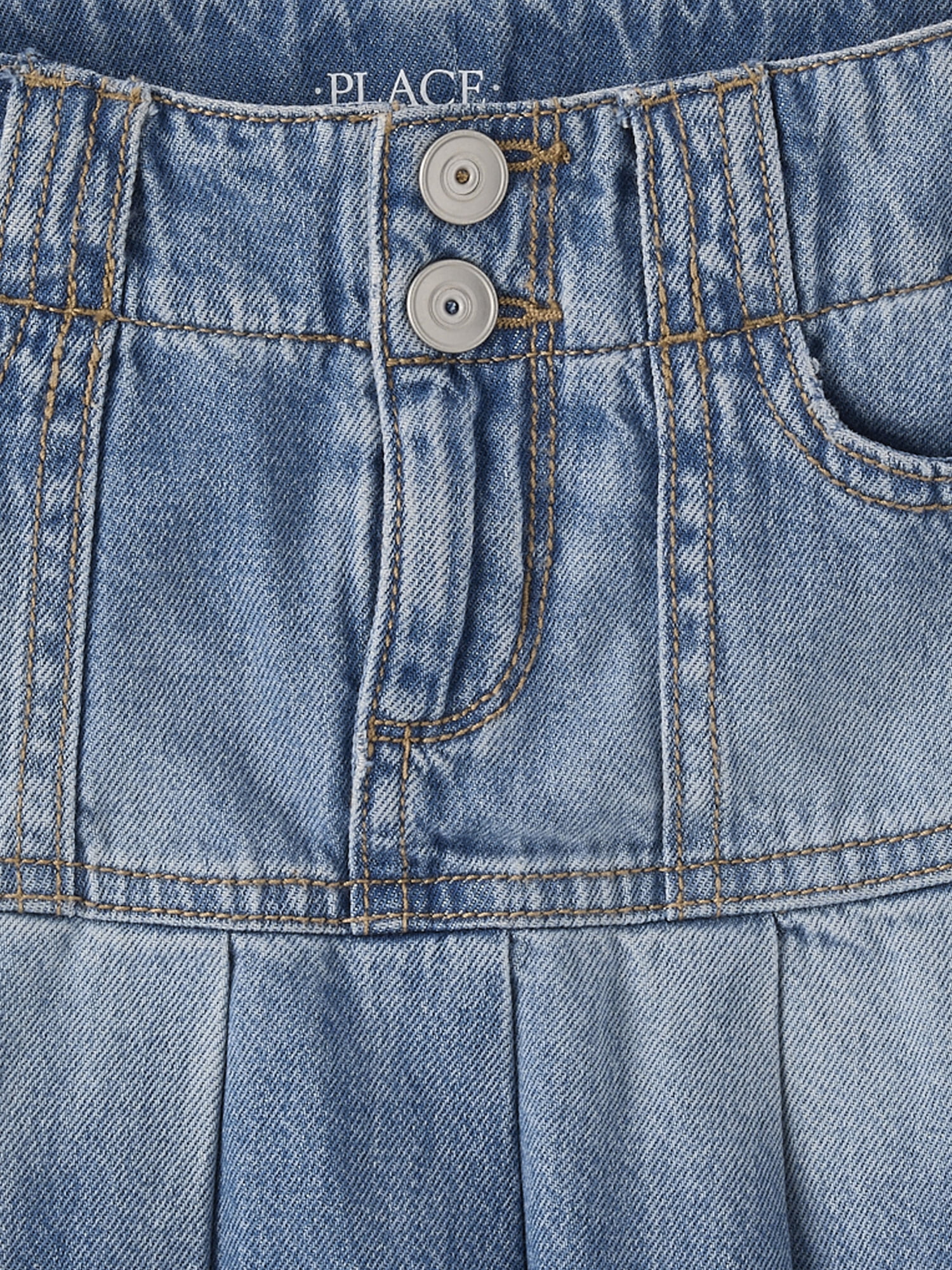 The Children's Place Girls Pleated Denim Skort, Sizes 4-16