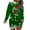 B-Green, variant on Gytharion Christmas Sweatshirt Dresses for Women Long Sleeve Crew Neck Funny Party Mini Dress Winter Soft Comfy Xmas Wine Glass Print Tunic Dress