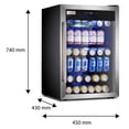 thumbnail image 3 of Frigobar Refrigerador Acero Inoxidable 85 Latas 2.4pies 70l Bar Frigoaceros frigobar, electrodomestico, mediano, 3 of 8